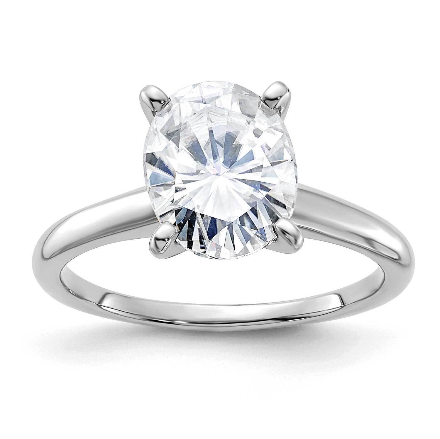 3ct. G H I True Light Oval Moissanite Solitaire Ring 14k White Gold RM5965WO-300-9MT, MPN: RM5965WO…