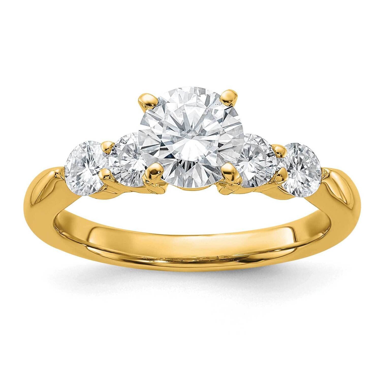 1 5/8ct. G H I True Light Moissanite Engagement Ring 14k Gold SM15745-C100EY4MT, MPN: SM15745-C100E…