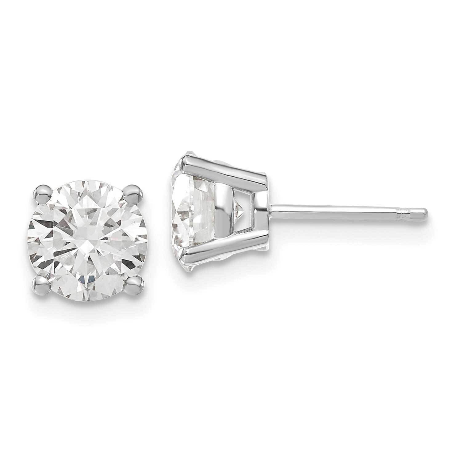 W Gold 2.50ct. 7.0mm Round G H I True Light Moissanite Earrings 14k Gold WG324-11MT, MPN: WG324-11M…