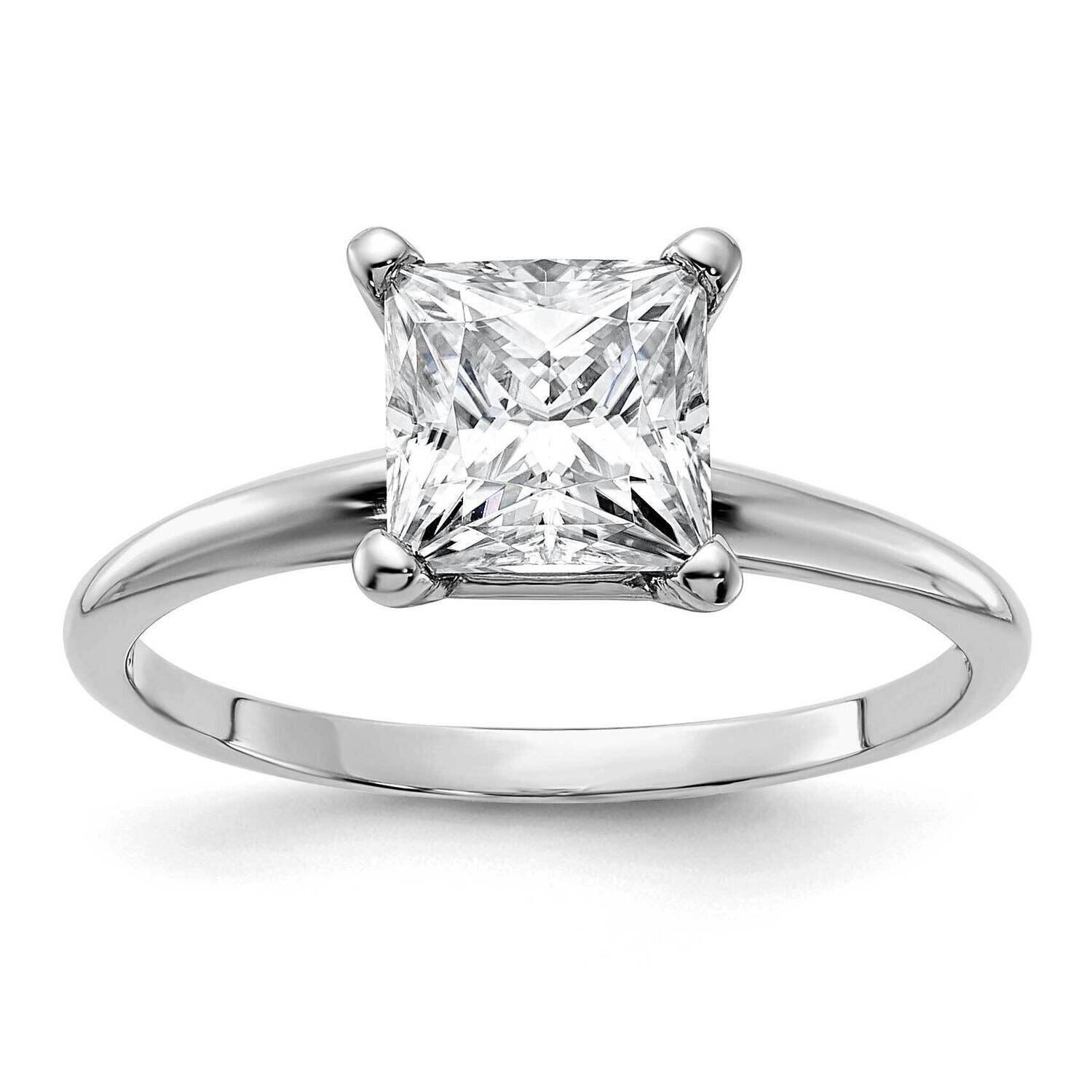 1 3/4ct. G H I True Light Princess Moissanite Solitaire Ring 14k White Gold WGSH15P-14MT, MPN: WGSH…