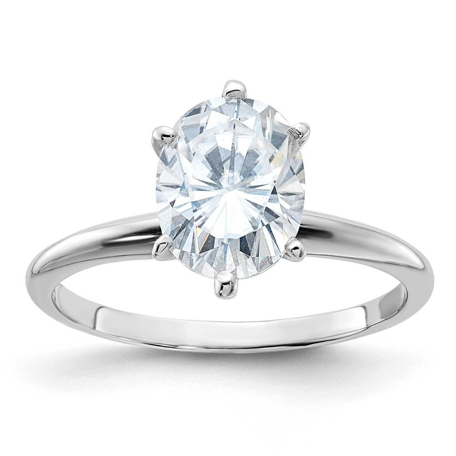 2ct. D E F Pure Light Oval Moissanite Solitaire Ring 14k White Gold WGSH15O-15MP-9, MPN: WGSH15O-15…