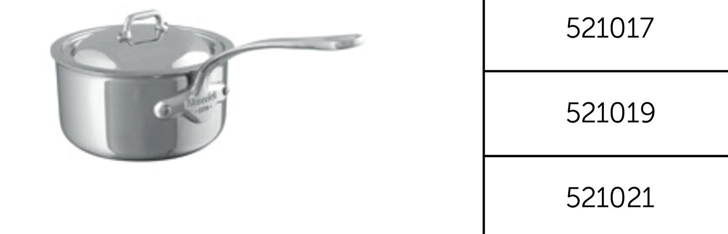 Mauviel M&#39;Cook Serie 3 Casseroles 16 x 20cm 521060