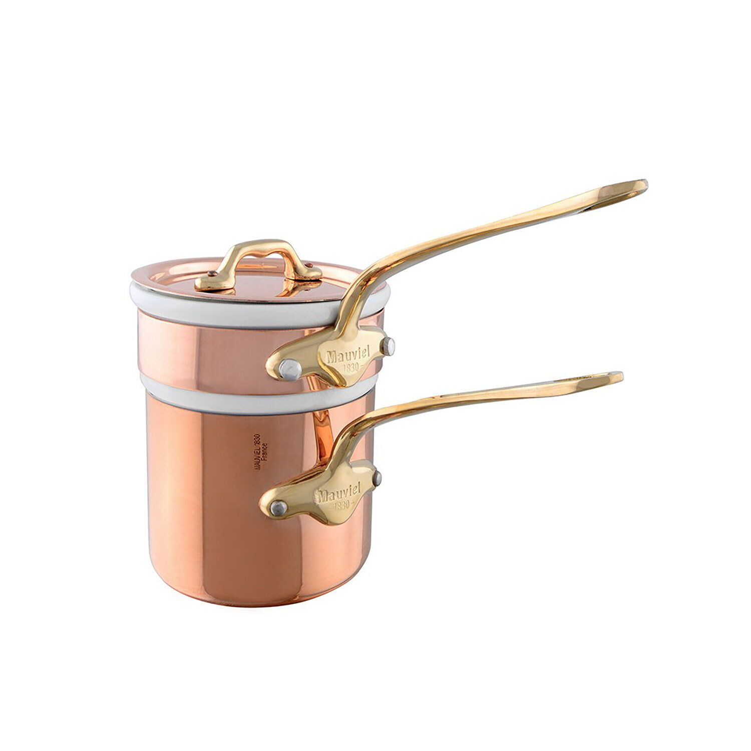 Mauviel Copper Bain Marie with Bronzehandle 14cm 650414