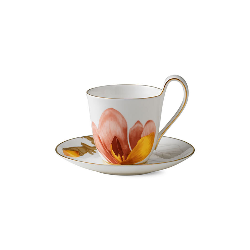 Royal Copenhagen Flora Cup & Saucer 9 oz Magnolia 1017548