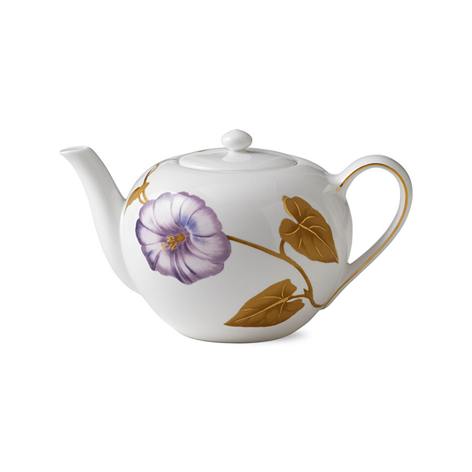 Royal Copenhagen Flora Tea Pot 1.35Qt Morning Glory 1017539