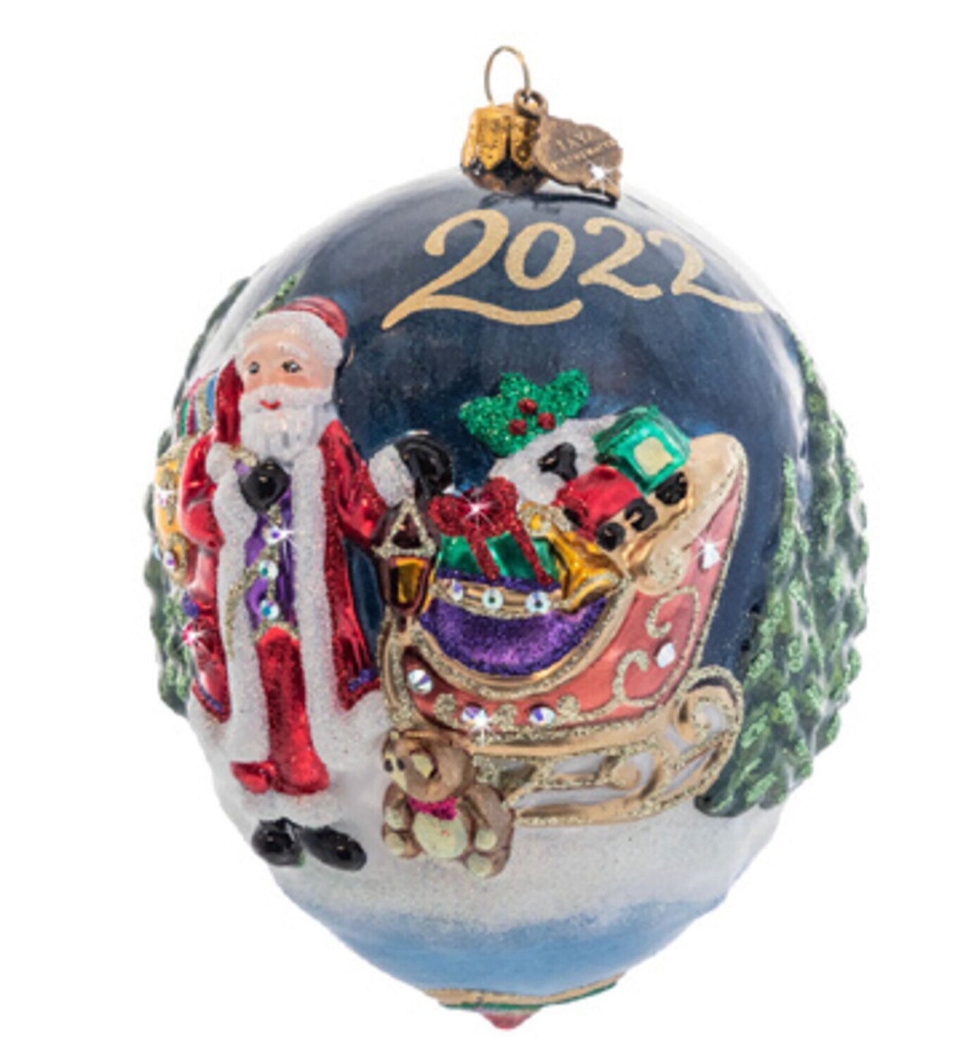 Jay Strongwater 2022 Dated Ornament Jewel SDH20061-250