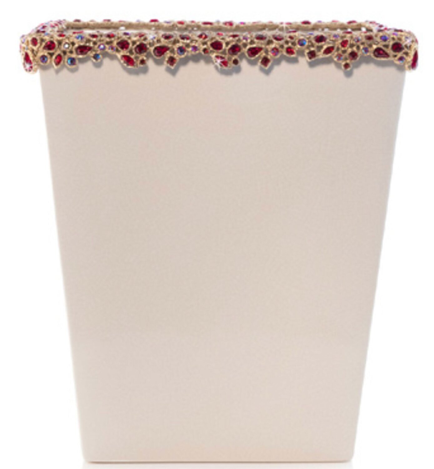 Jay Strongwater Esther Bejeweled Trash Bin Ruby SDH8890-224