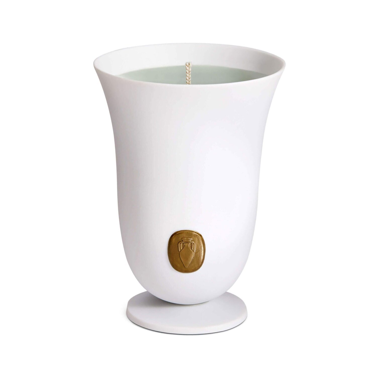 L'Objet Bois Vert Candle White C021