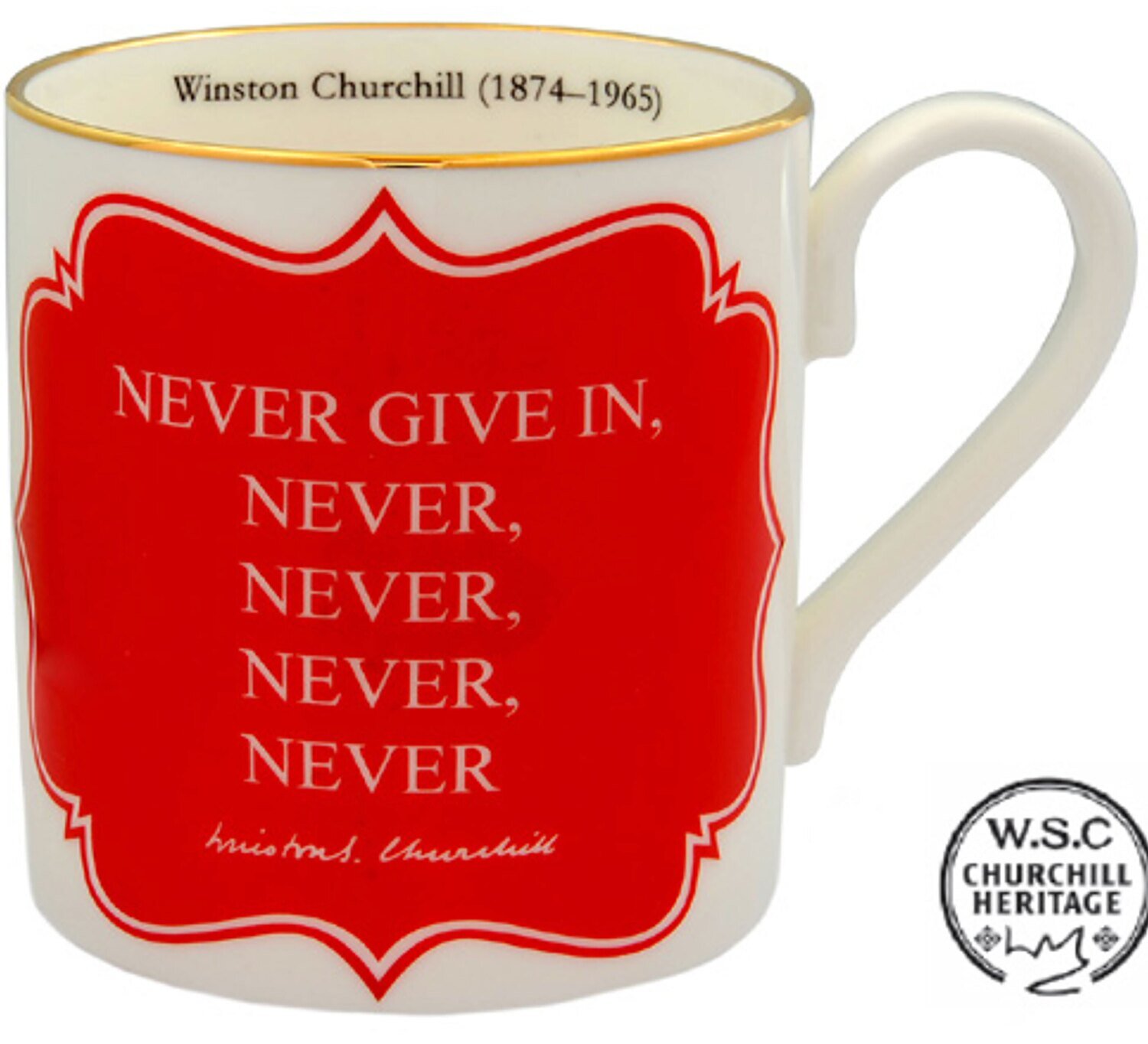 Halcyon Days CH Never Give In Mug BCCNG06MGG, MPN: BCCNG06MGG,