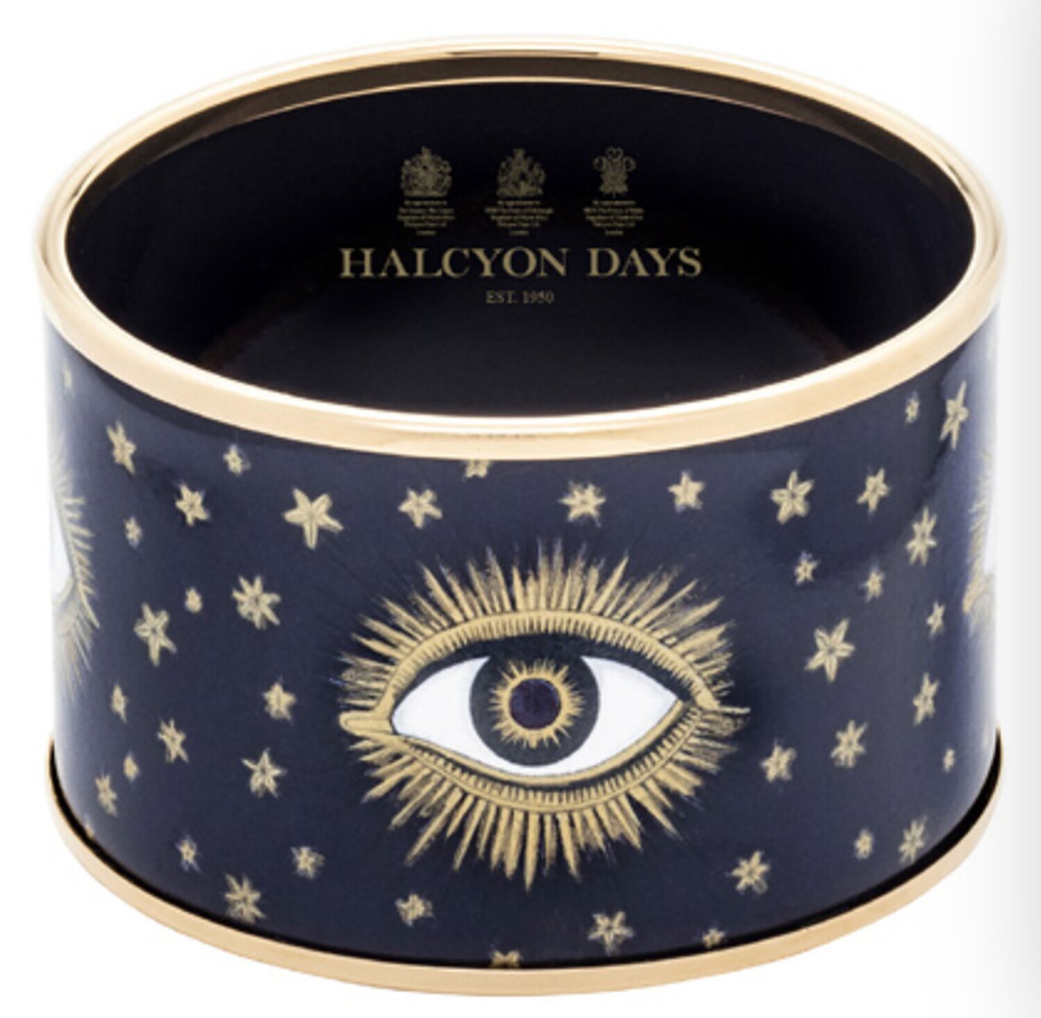 Halcyon Days 4cm Evil Eye Gold Small Cuff Bracelet PBEVE1140GS, MPN: PBEVE1140GS,