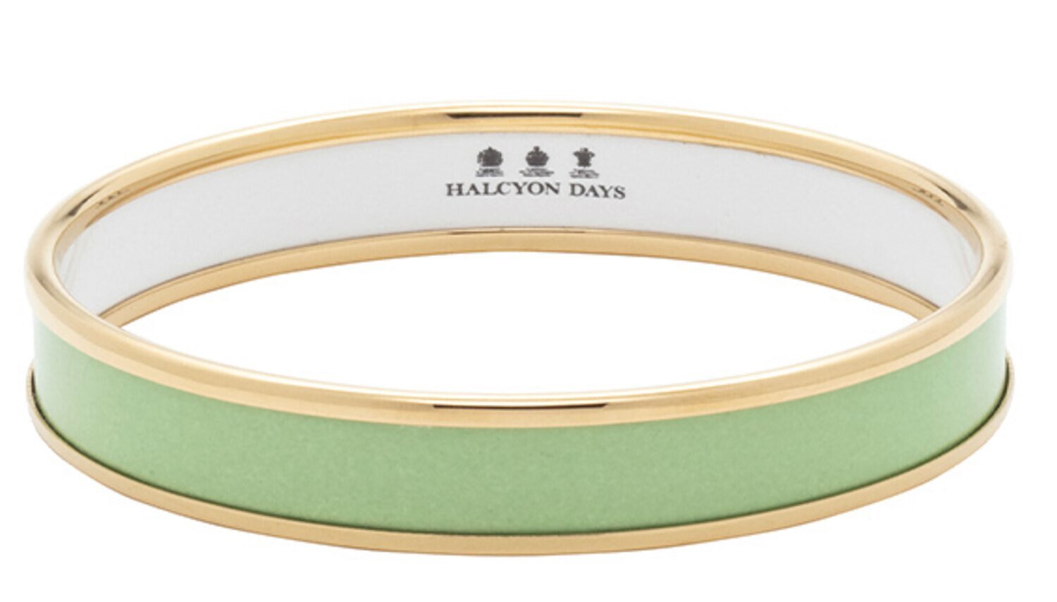 Halcyon Days 1cm Meadow Gold Small Bangle Bracelet PBPLA3910GS