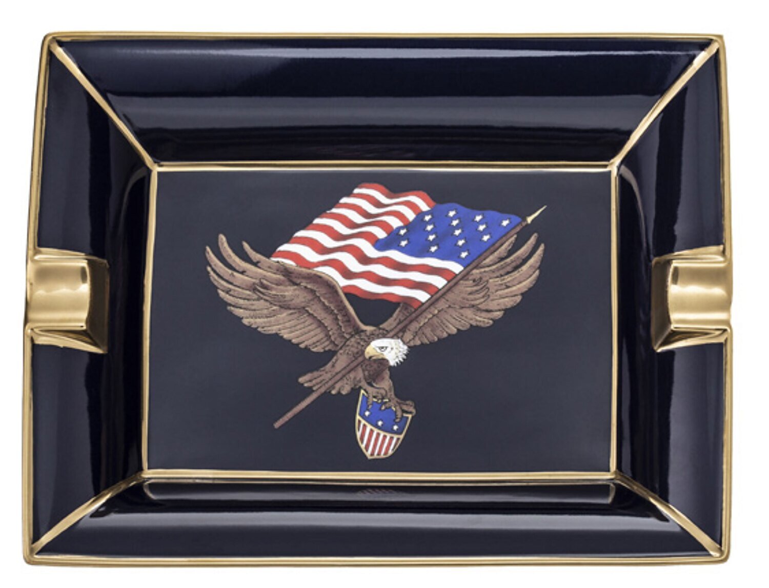 Halcyon Days Star Spangled Banner Ashtray BCSSB11ASG