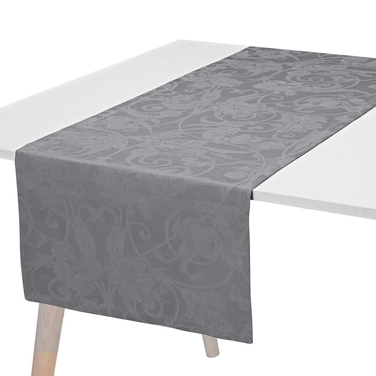 Le Jacquard Francais Runner Tivoli Flannel 100% Linen 20 x 125 Inch 28318, MPN: 28318, 3660269283186