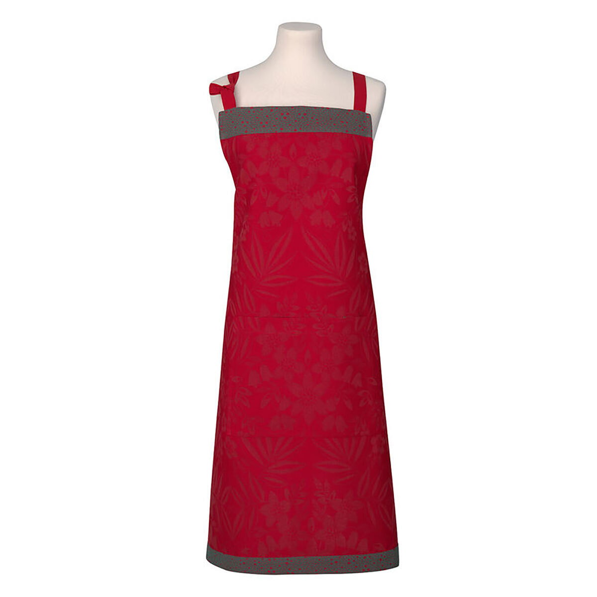 Le Jacquard Francais Apron Poesie D&#39;Hiver Red 100% Cotton 35 x 38 Inch 27737, MPN: 27737, 366026927…