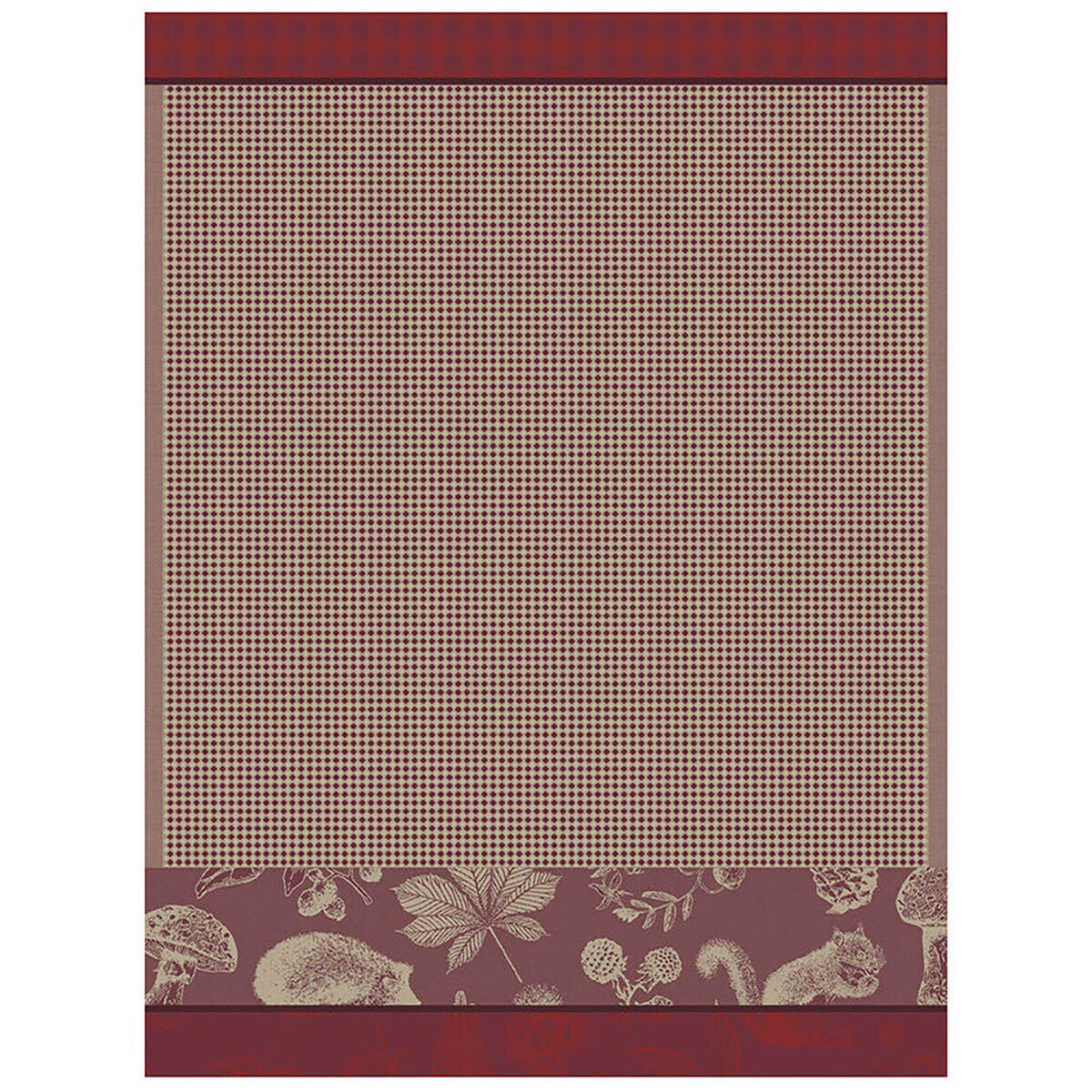 Le Jacquard Francais Hand Towel Dans Les Bois Red 100% Cotton 24 x 31 Inch 28125 Set of 4