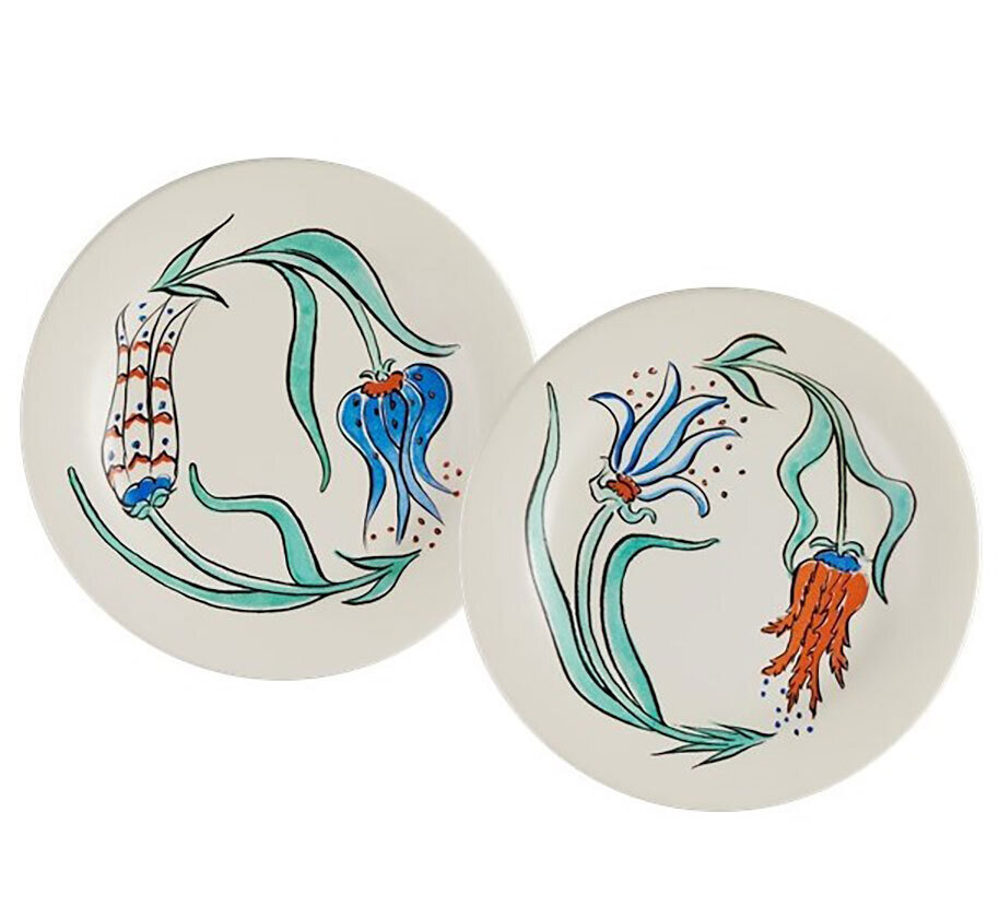 Gien La Favorite Canape Plates Assorted Set of 4 1859B4MX50, MPN: 1859B4MX50, 3660838026879