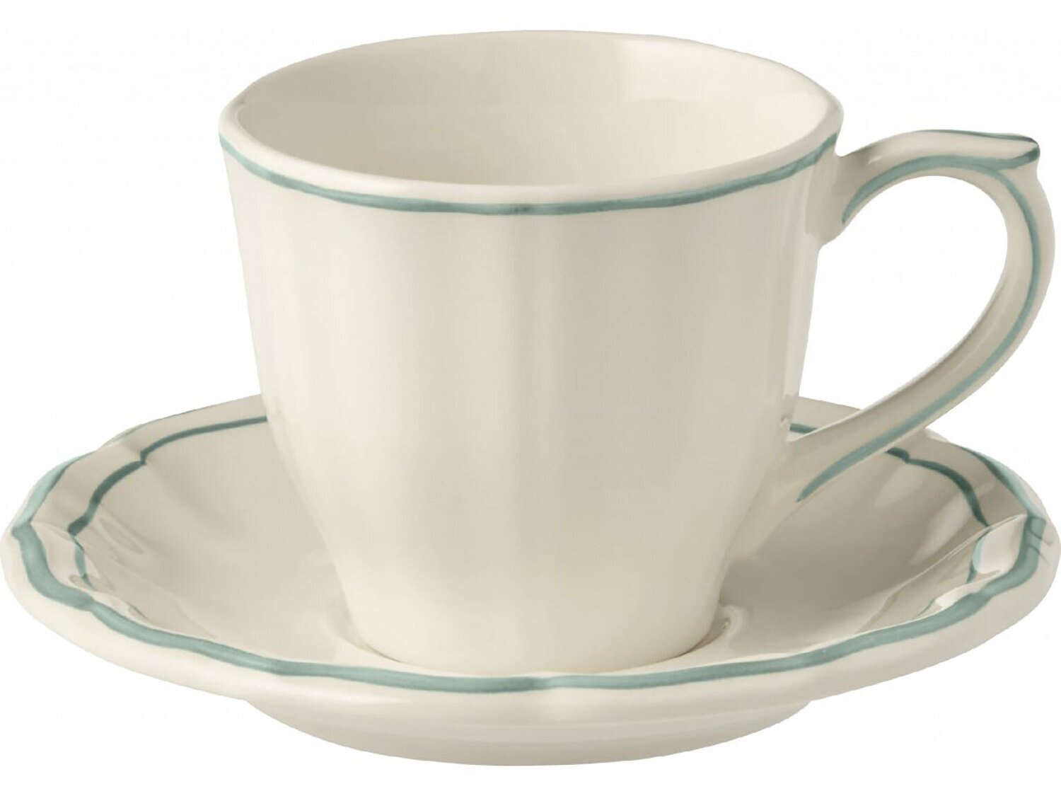 Gien Filet Earth Grey Tea Saucer 1836STHE22, MPN: 1836STHE22, 840769067223