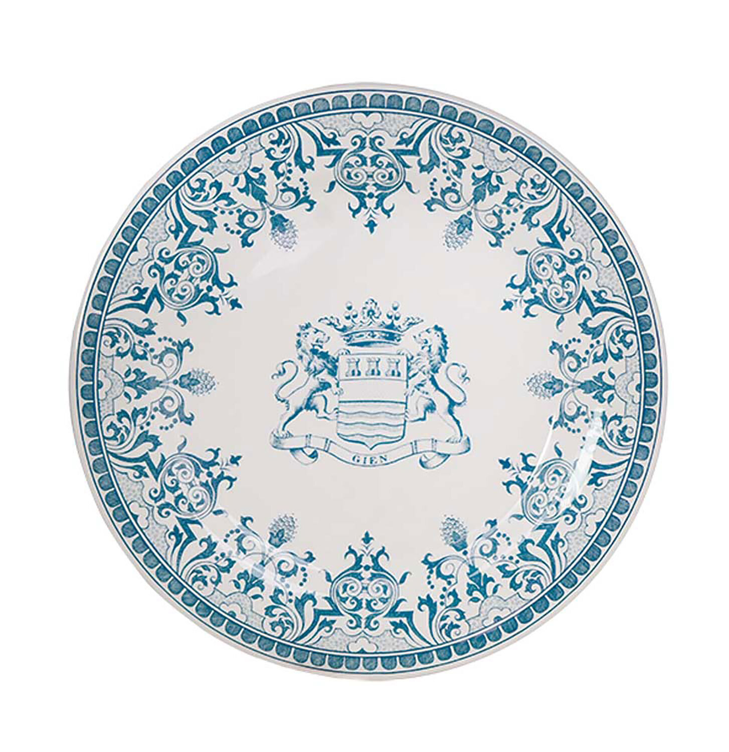 Gien Les Depareillees Blue Dinner Plate Blason 1849AEX450