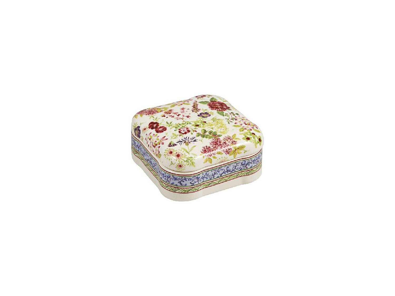Gien Millefleurs Square Candy Box 1643CBLC00