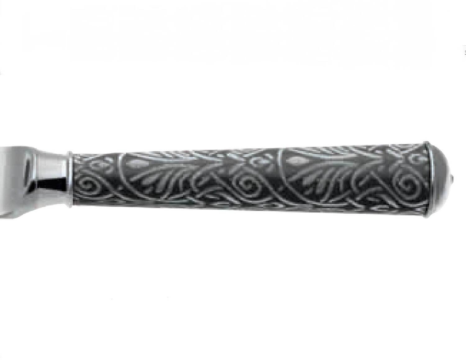 Ercuis Guirlande Blue Grey Cheese Knife 2 Prongs 7.5 Inch Gold Plated F601513-77, MPN: F601513-77, …