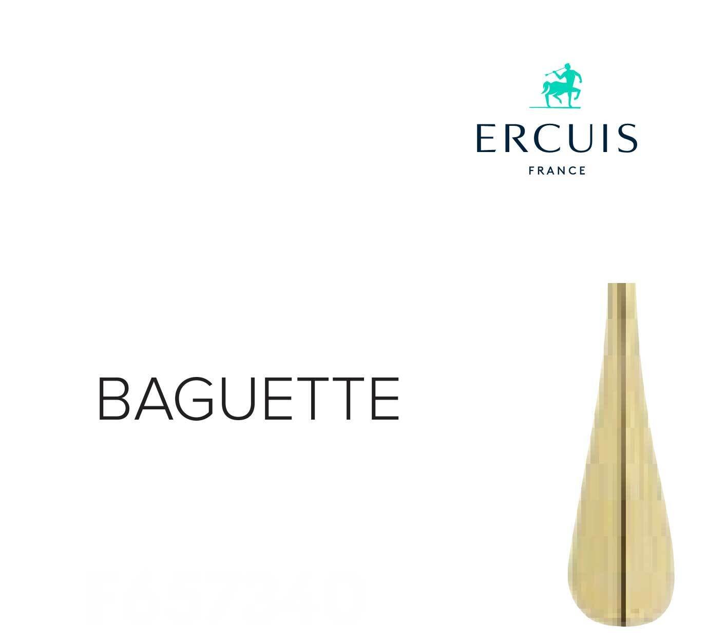 Ercuis Baguette Pastry Fork Gold Plated F657340-20