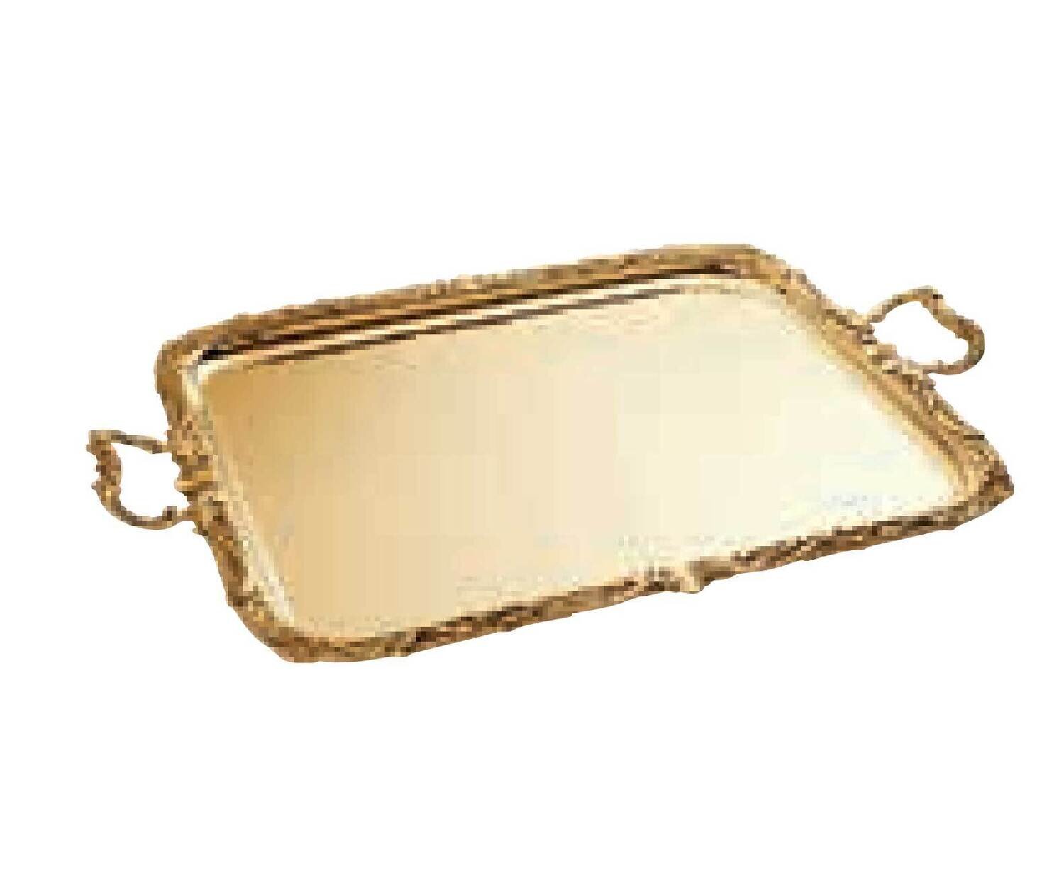 Ercuis Regence Rectangular Serving Tray With Handles 22.5 x 18.875 Inch Silver Plated F506450-57