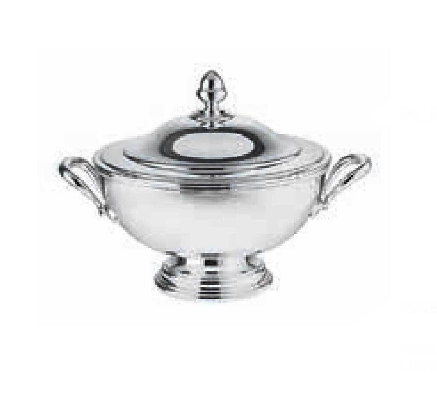 Ercuis Perles Soup Tureen 8.25 Inch Silver Plated F51P200-20