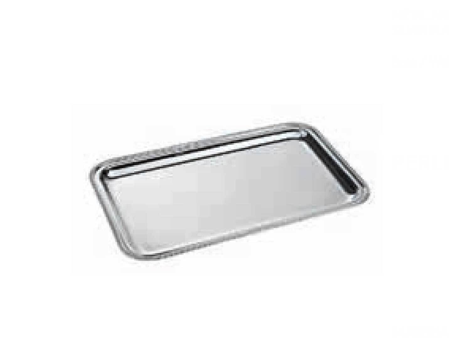 Ercuis Perles Rectangular Serving Tray 25.625 x 19.625 Inch Silver Plated F51P451-65
