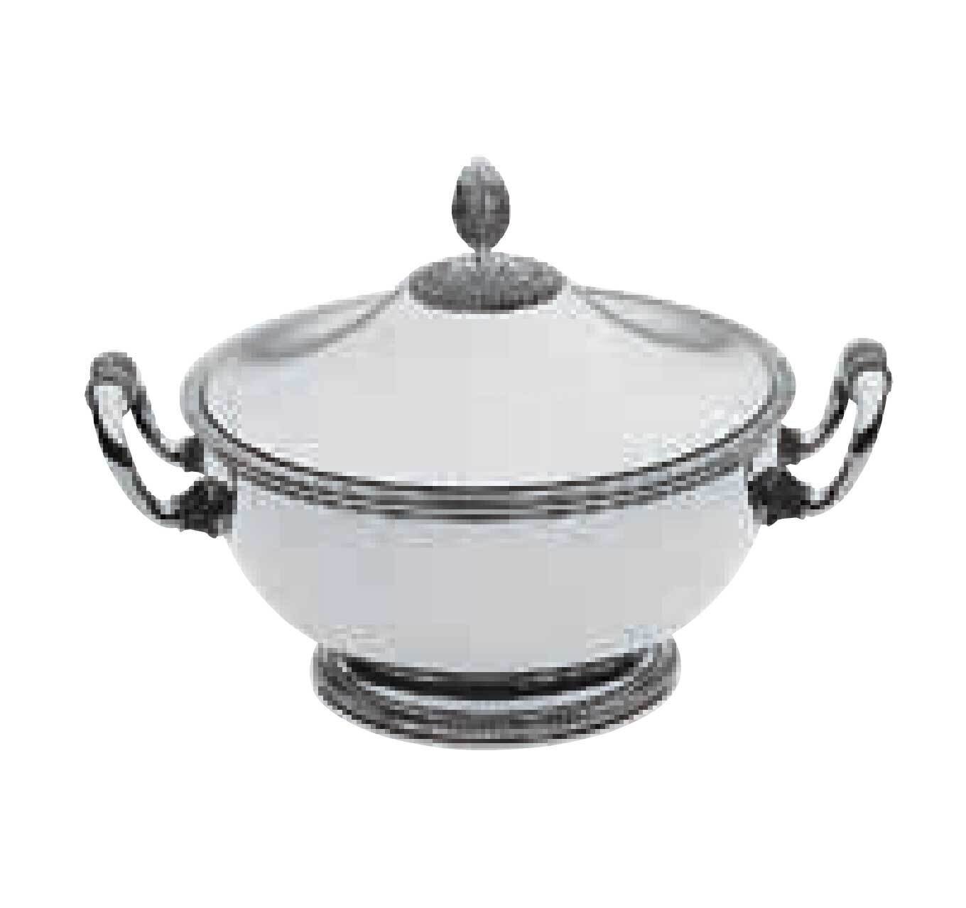 Ercuis Fleurs Soup Tureen 8.25 Inch Silver Plated F51F200-20, MPN: F51F200-20, 8014808358609