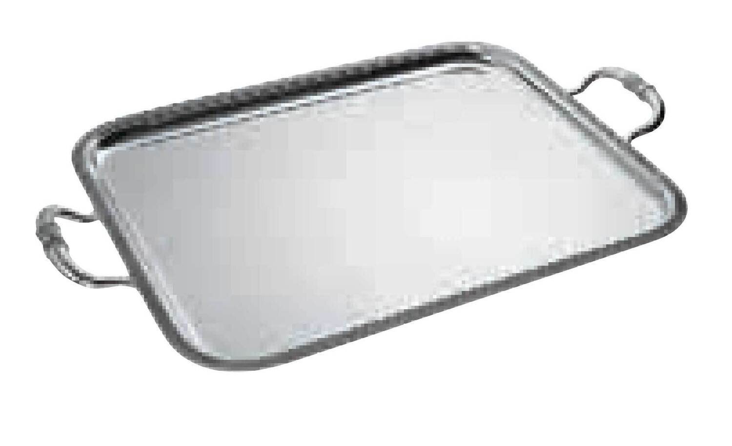 Ercuis Trianon Rectangular Serving Tray With Handles 25.625 x 19.625 Inch Silver Plated F51T450-65,…