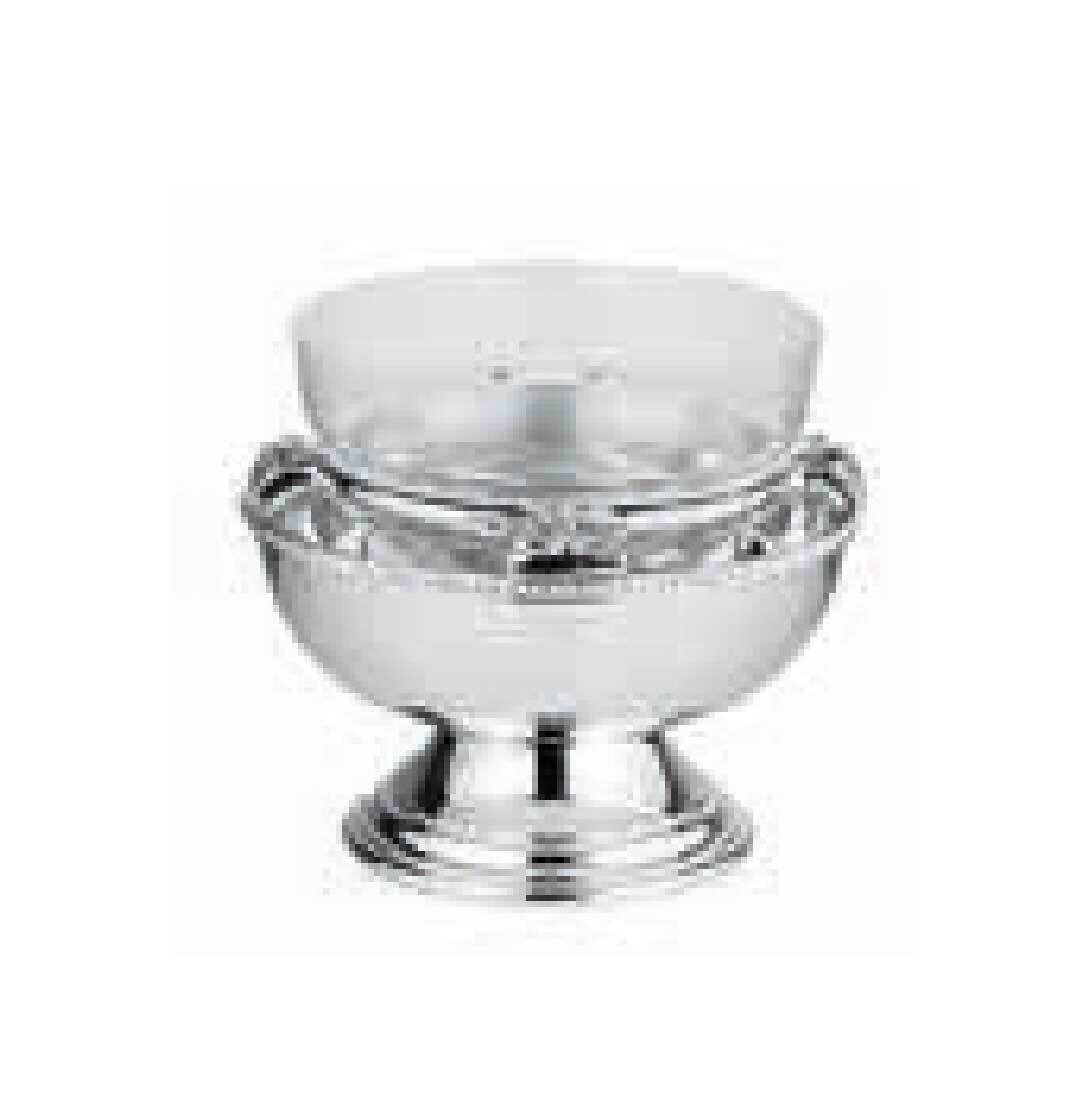 Ercuis Lauriers Supreme Caviar Prawns Cup With Crystal 4.75 Inch Silver Plated F51L272-08