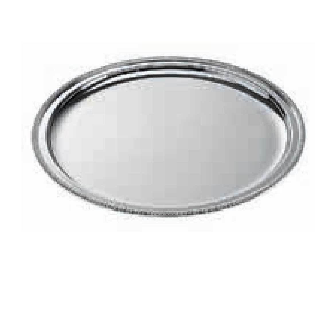 Ercuis Godrons Round Tray 14.125 Inch Silver Plated F51G460-36, MPN: F51G460-36, 8014808359231
