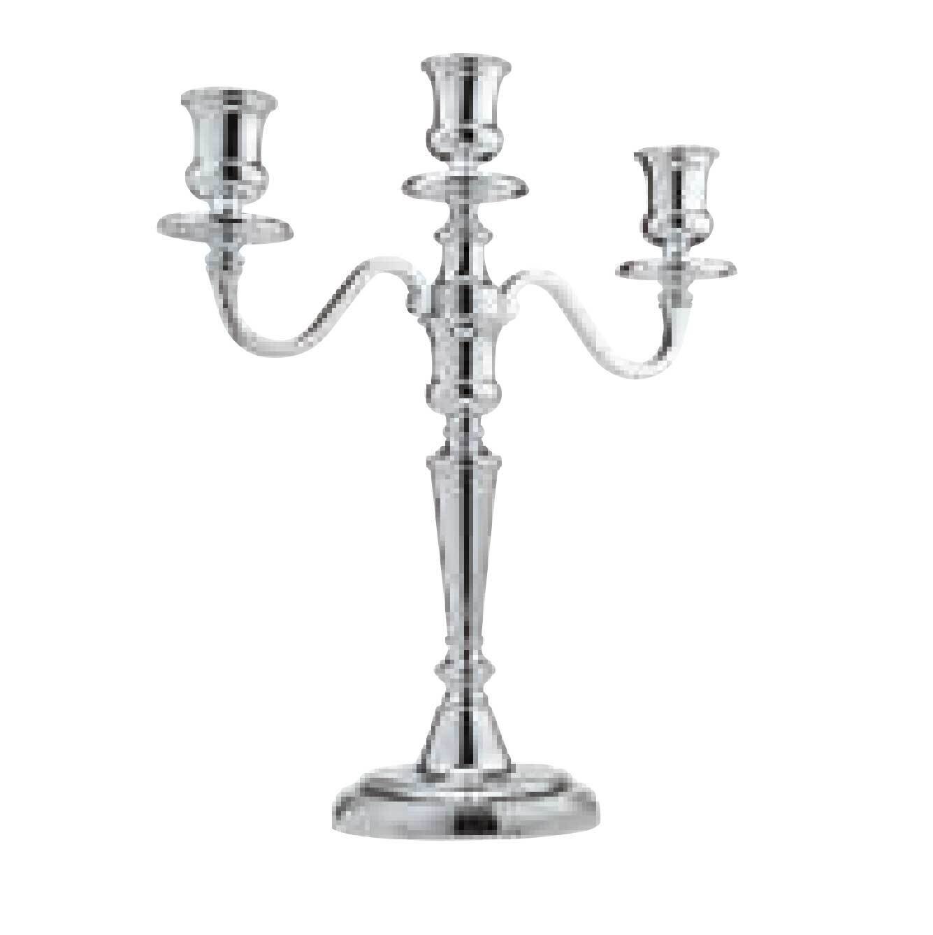 Ercuis Rencontre Candelabra 3 Lights 12.625 Inch Silver Plated F522503-04