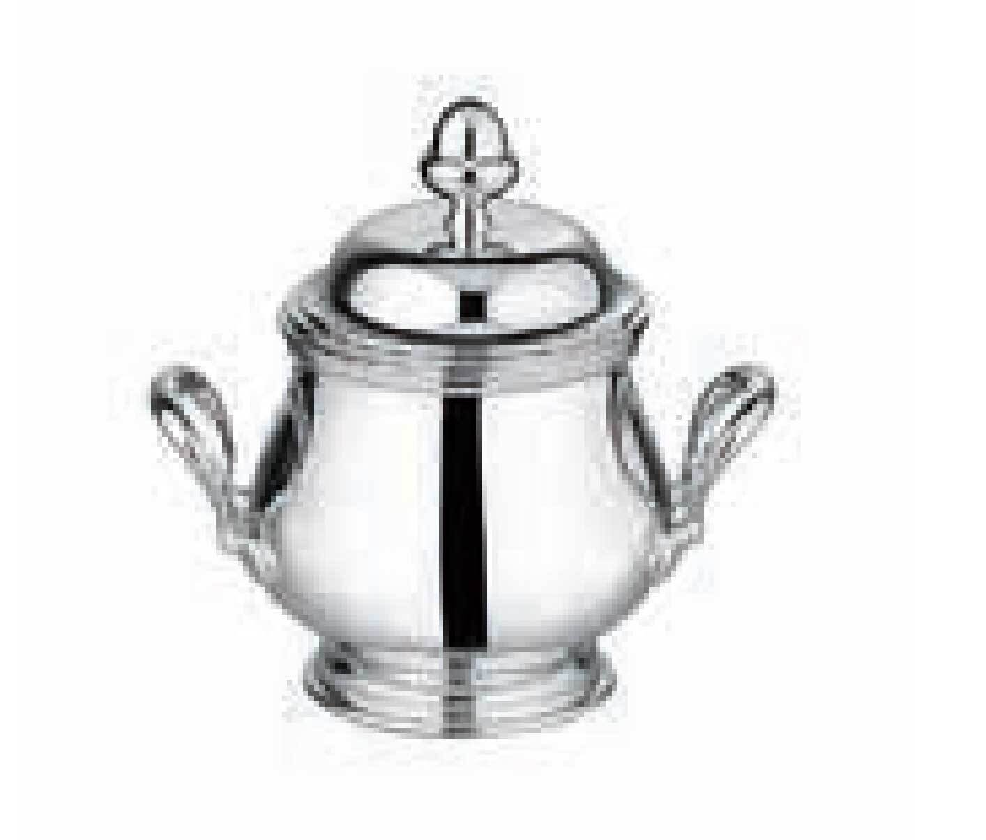 Ercuis Rencontre Sugar Bowl 4.75 Inch Silver Plated F522070-02, MPN: F522070-02, 3660656873853