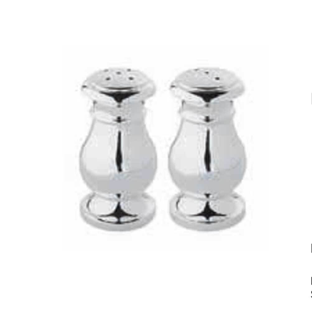 Ercuis Regards Salt And Pepper Shakers 2.75 Inch Silver Plated F521225-02