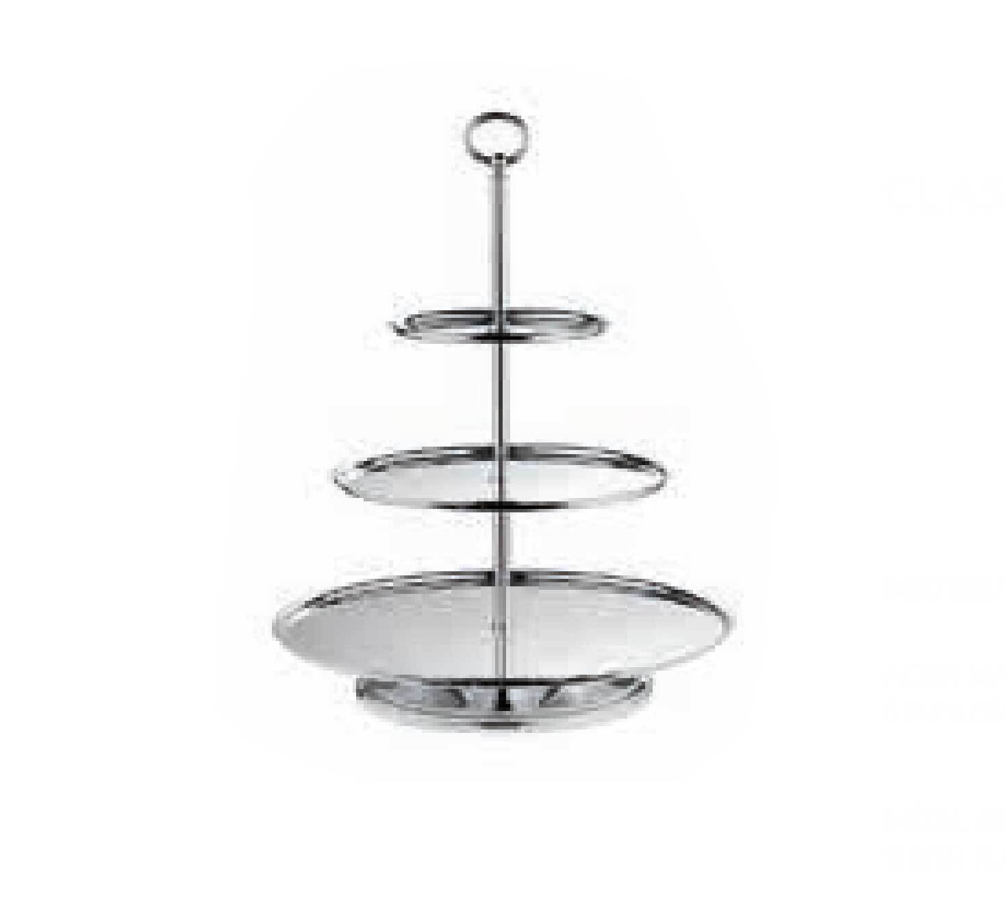 Ercuis Classique Pastry Stand 3 Tiers 18.5 Inch Silver Plated F530323-03