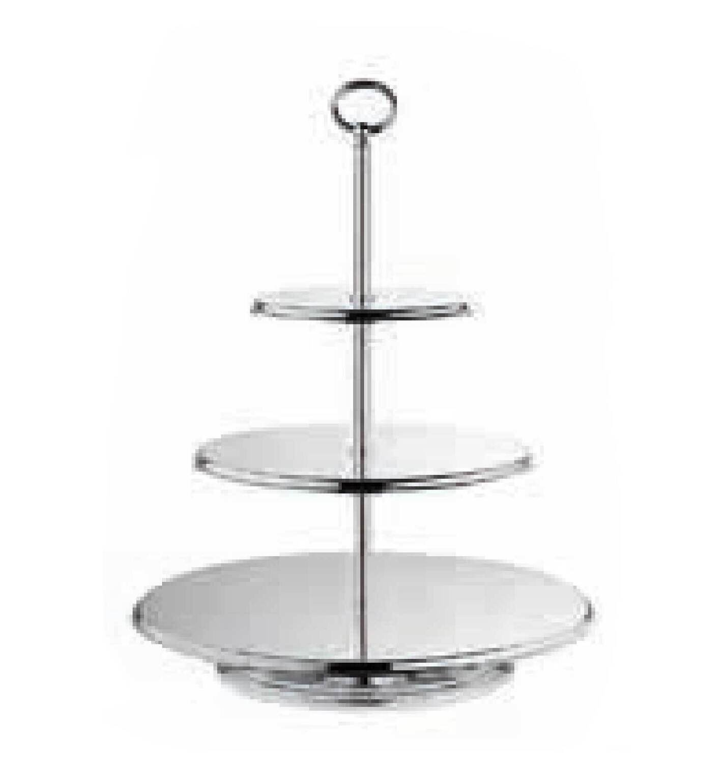 Ercuis Classique Cake Stand 3 Tiers 18.5 Inch Stainless Steel F430315-04