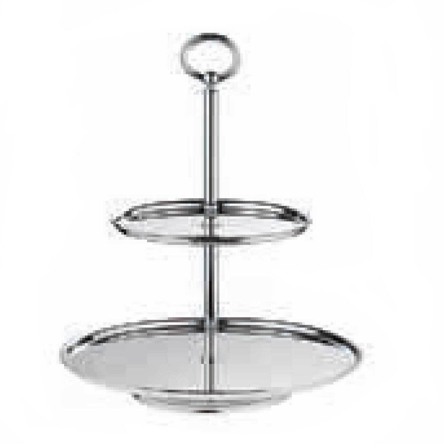 Ercuis Classique Pastry Stand 2 Tiers 13 Inch Stainless Steel F430322-01