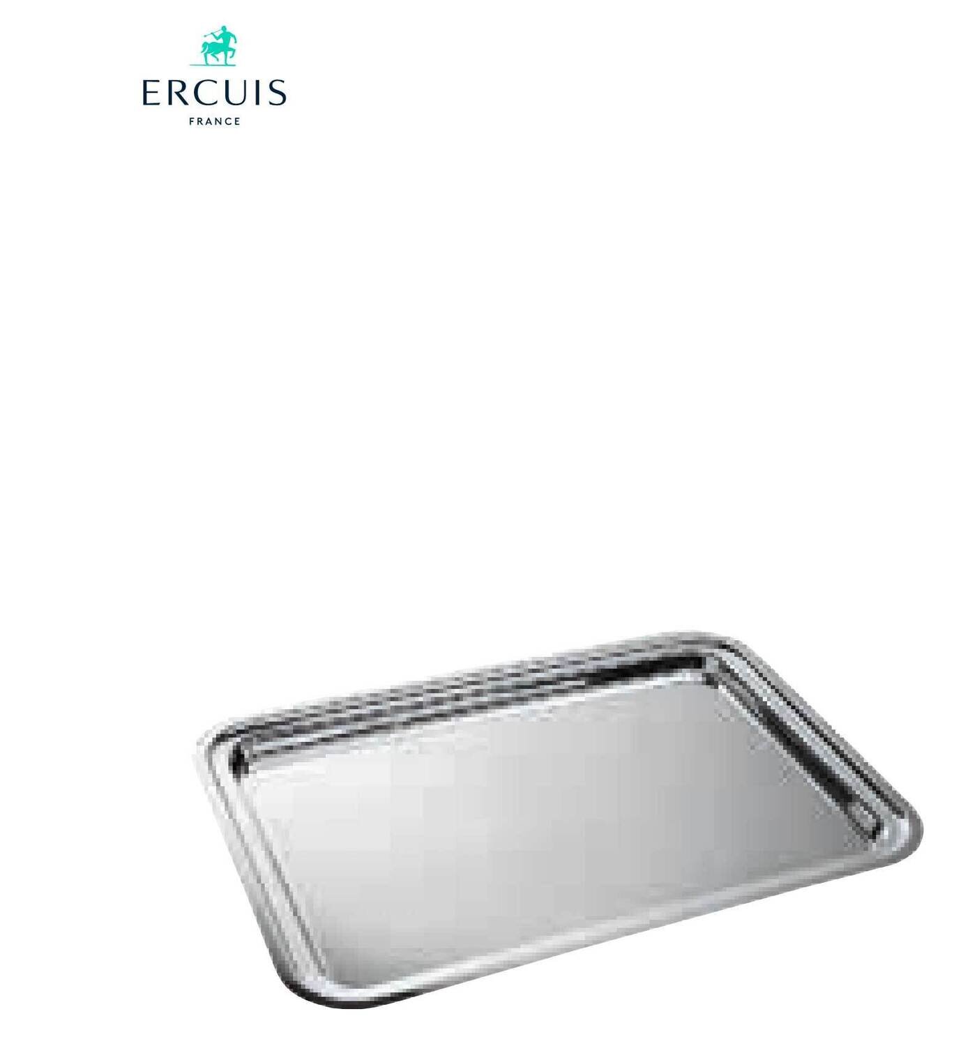 Ercuis Classique Rectangular Serving Tray 13.75 x 11.75 Inch Silver Plated F530451-35