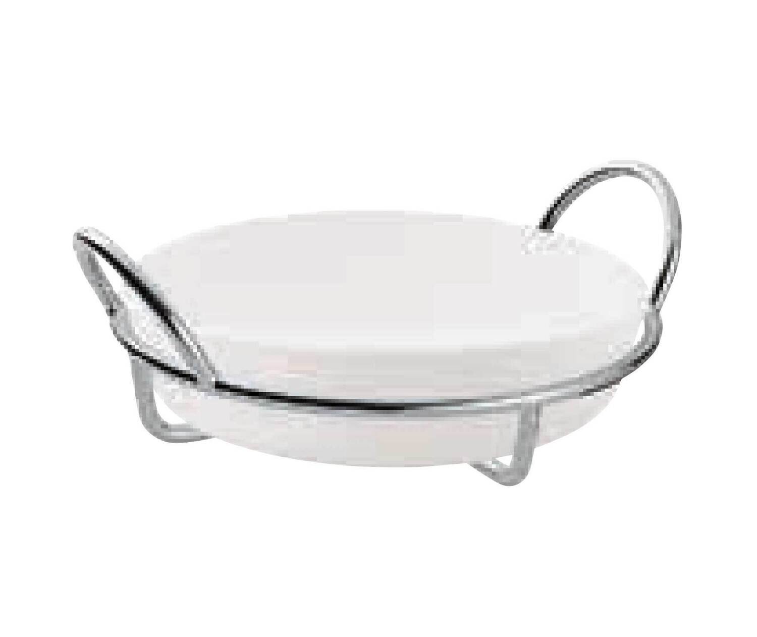 Ercuis Latitude Round Gratin Dish Without Cover 12.375 x 10.625 Inch Silver Plated F542495-12, MPN:…