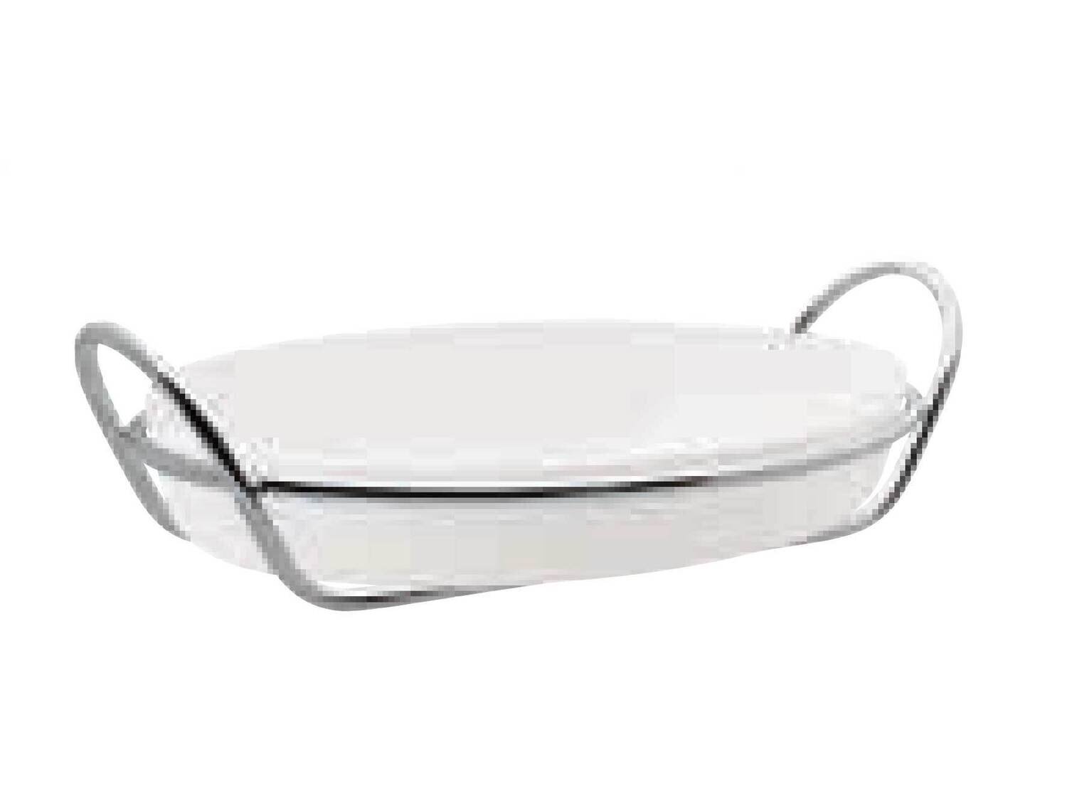 Ercuis Latitude Oval Gratin Dish Without Cover 16.125 x 10.25 Inch Silver Plated F542493-13, MPN: F…