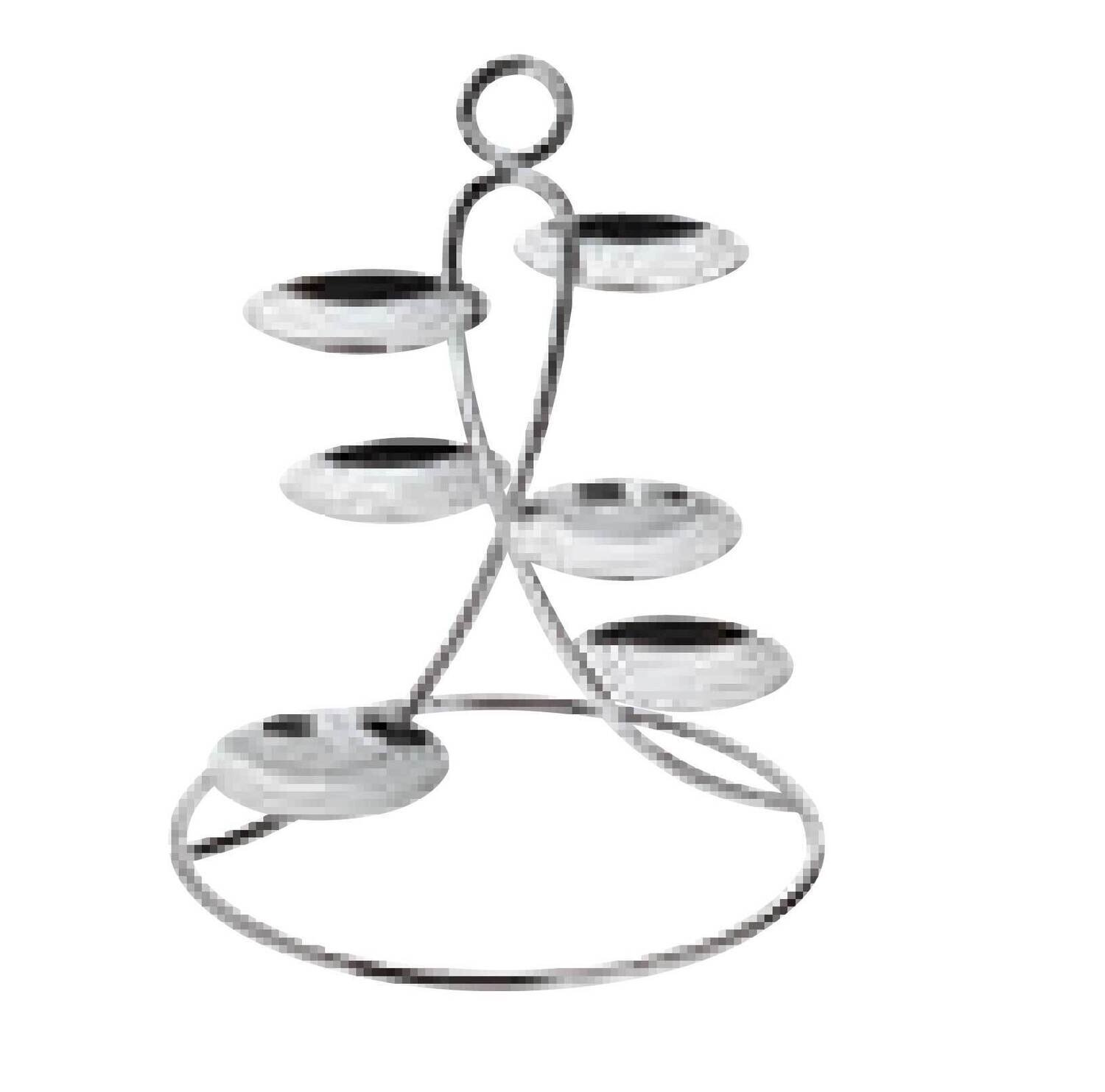 Ercuis Latitude Pastry Stand 6 Small Dishes 7.875 Inch Silver Plated F542340-06, MPN: F542340-06, 7…