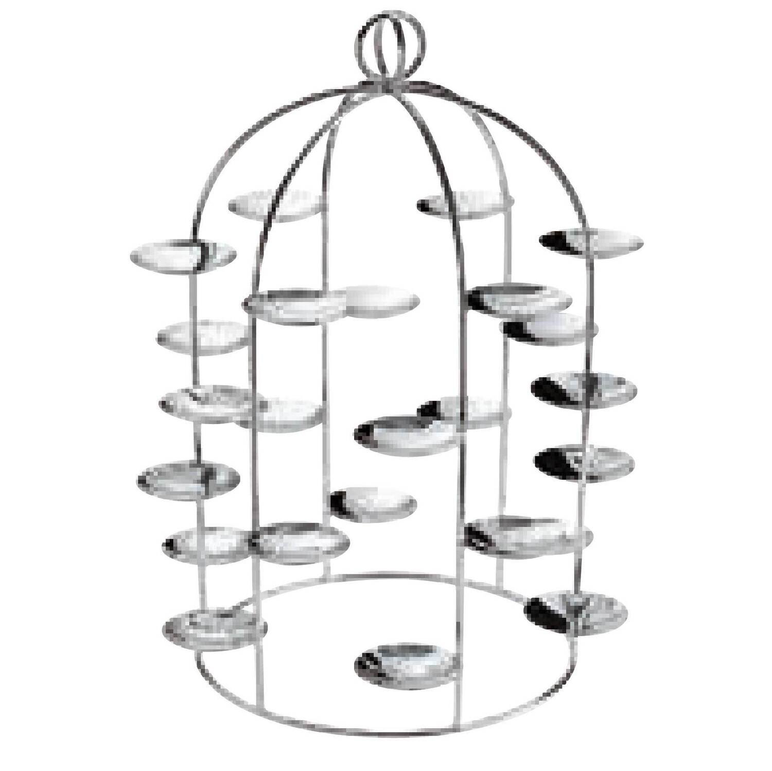 Ercuis Latitude Pastry Stand 24 Small Dishes 14.625 Inch Silver Plated F542340-24, MPN: F542340-24,…
