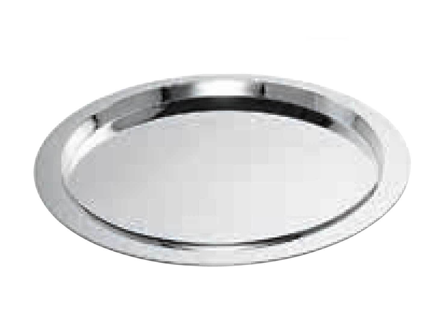 Ercuis Saturne Round Tray 0.75 Inch Stainless Steel F444460-35