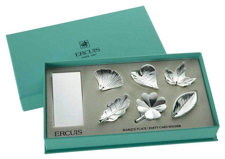 Ercuis Marque Places 6 Assorted Name Holders Silver Plated F562248-06, MPN: F562248-06, 790955041530