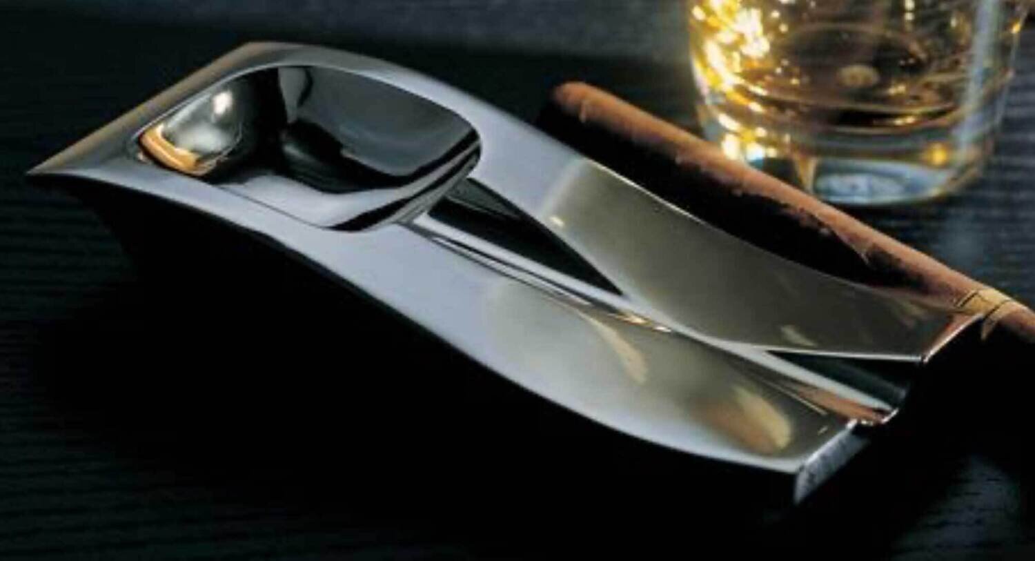 Ercuis Cendriers Cigar Ashtray Kalliste 6.25 x 3 Inch Silver Plated F561191-03
