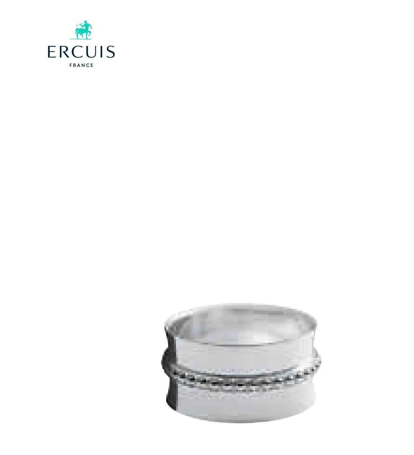 Ercuis Coquille Napkin Ring 2 Inch Sterling Silver F37Q246-01