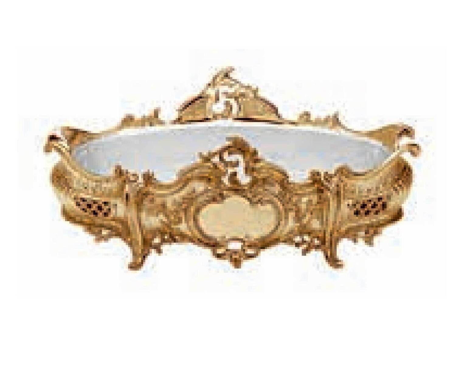 Ercuis Louis XV Jardiniere 7.875 Inch Gold Plated F503010262