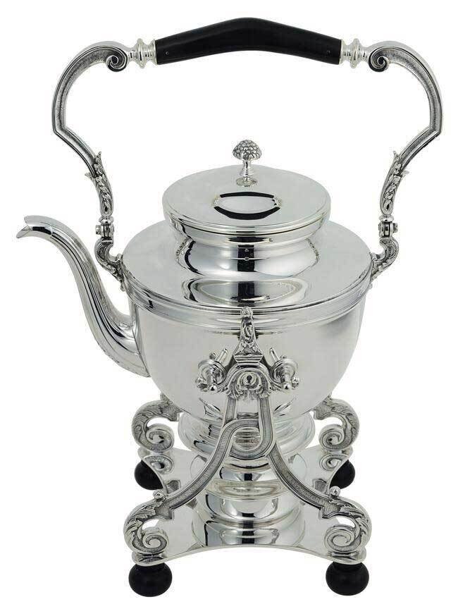 Ercuis Louis XV Kettle 15.75 Inch Silver Plated F503015-20