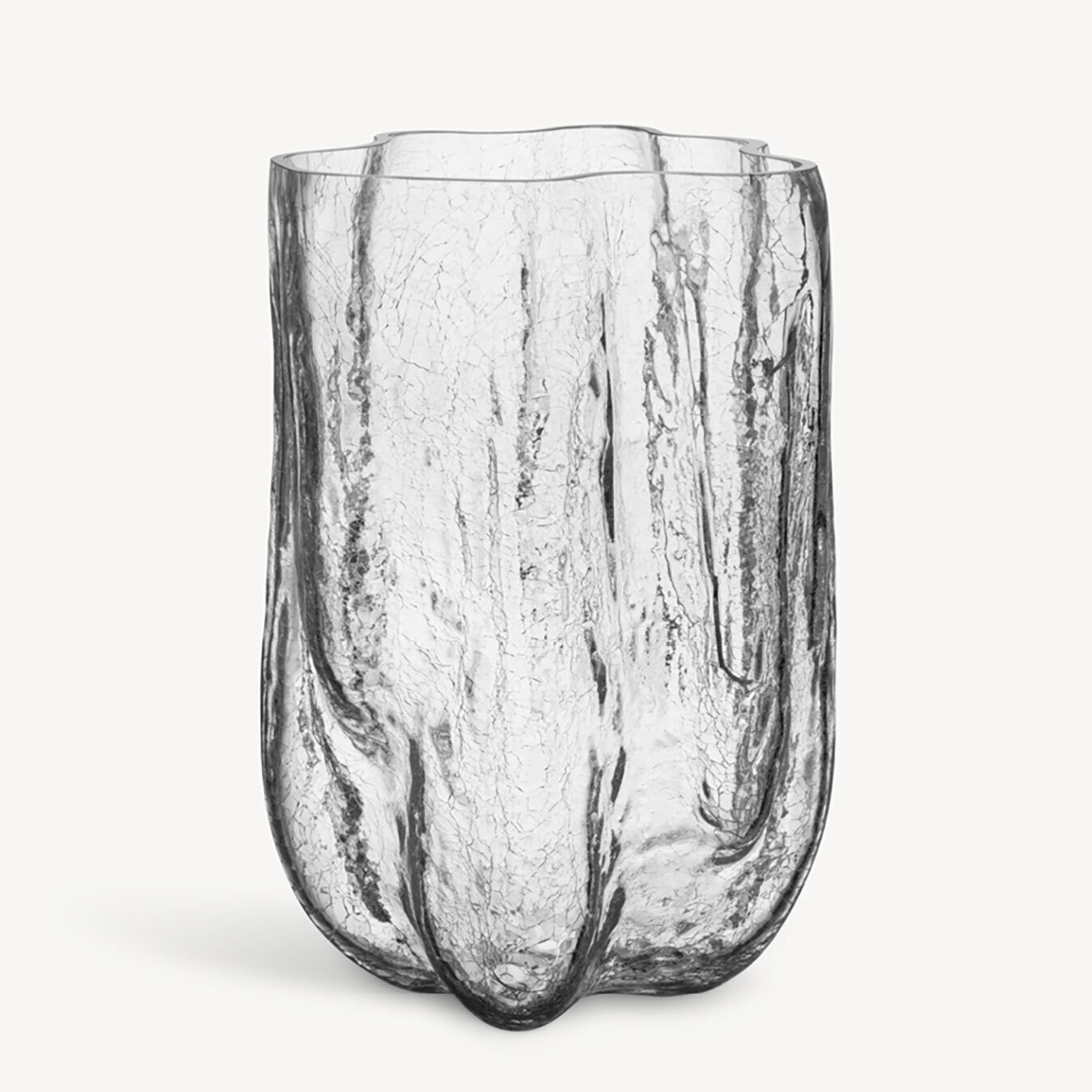 Kosta Boda Crystal Crackle Vase Clear Xl 7042211